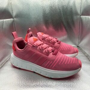 Size 9.5 Adidas Swift Run 23 Lace Up Lifestyle Pink Womens Running Shoes IG0563